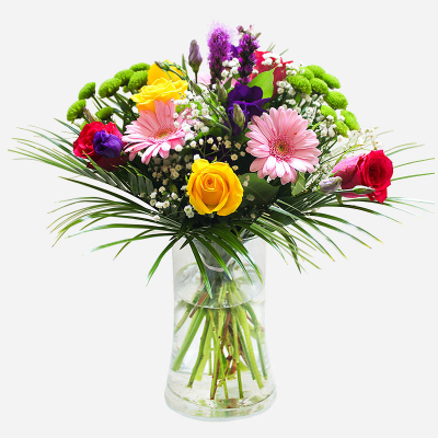 Fresh Morning Vase - This casual collection of flowers is sure to delight. (Vase not included)
