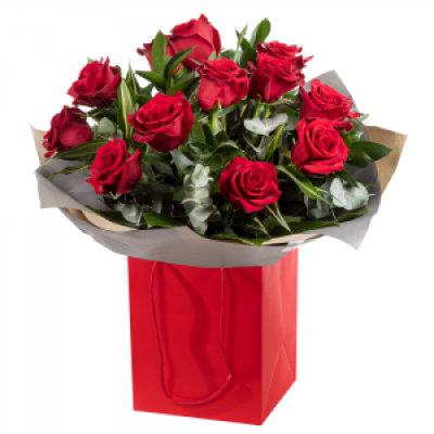 For My Sweetheart
 - 12 luxury red roses and fabulous foliage are all you need to make a grand romantic gesture to your sweetheart.
